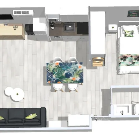 Roses Apartments Tropical Loft Vista Mar Lateral Exterior photo